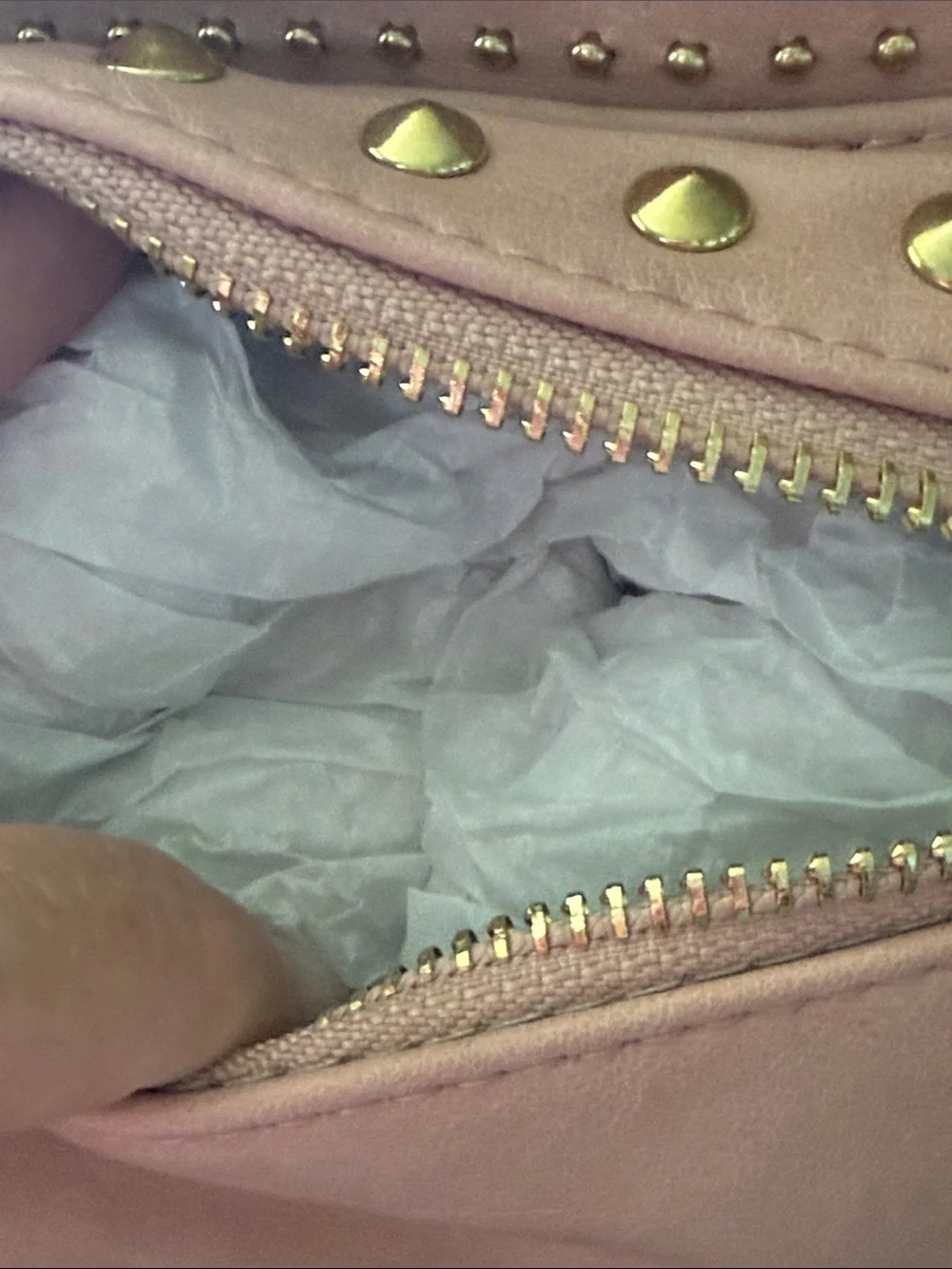 Studded blush Pink Mini Backpack - Women Bags